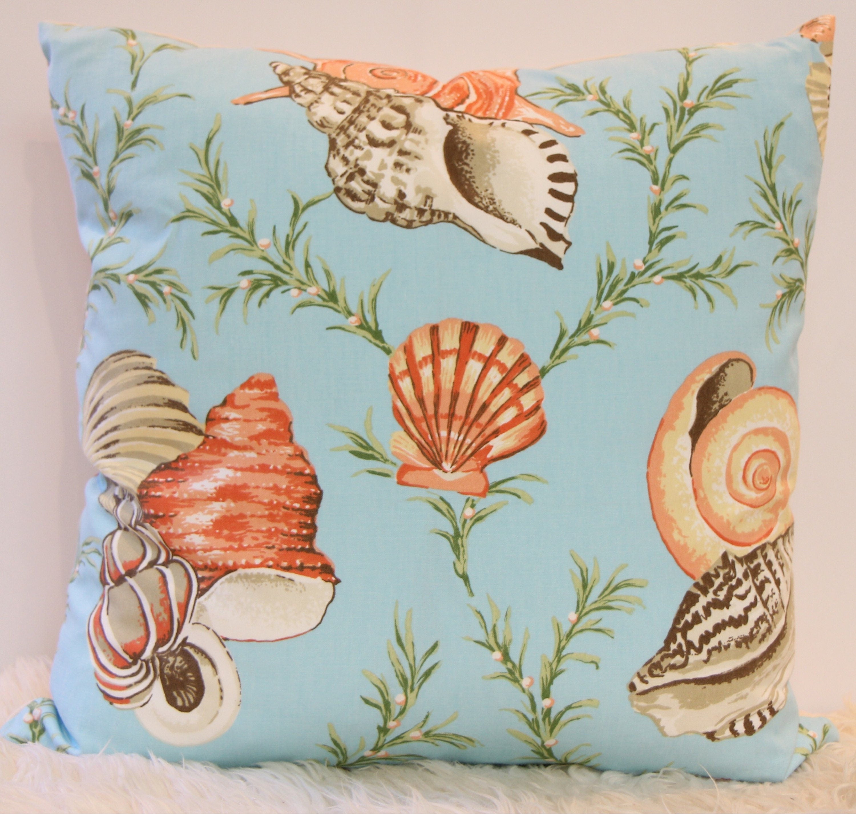Laguna Coastal Print Pillow 22" × 22"
