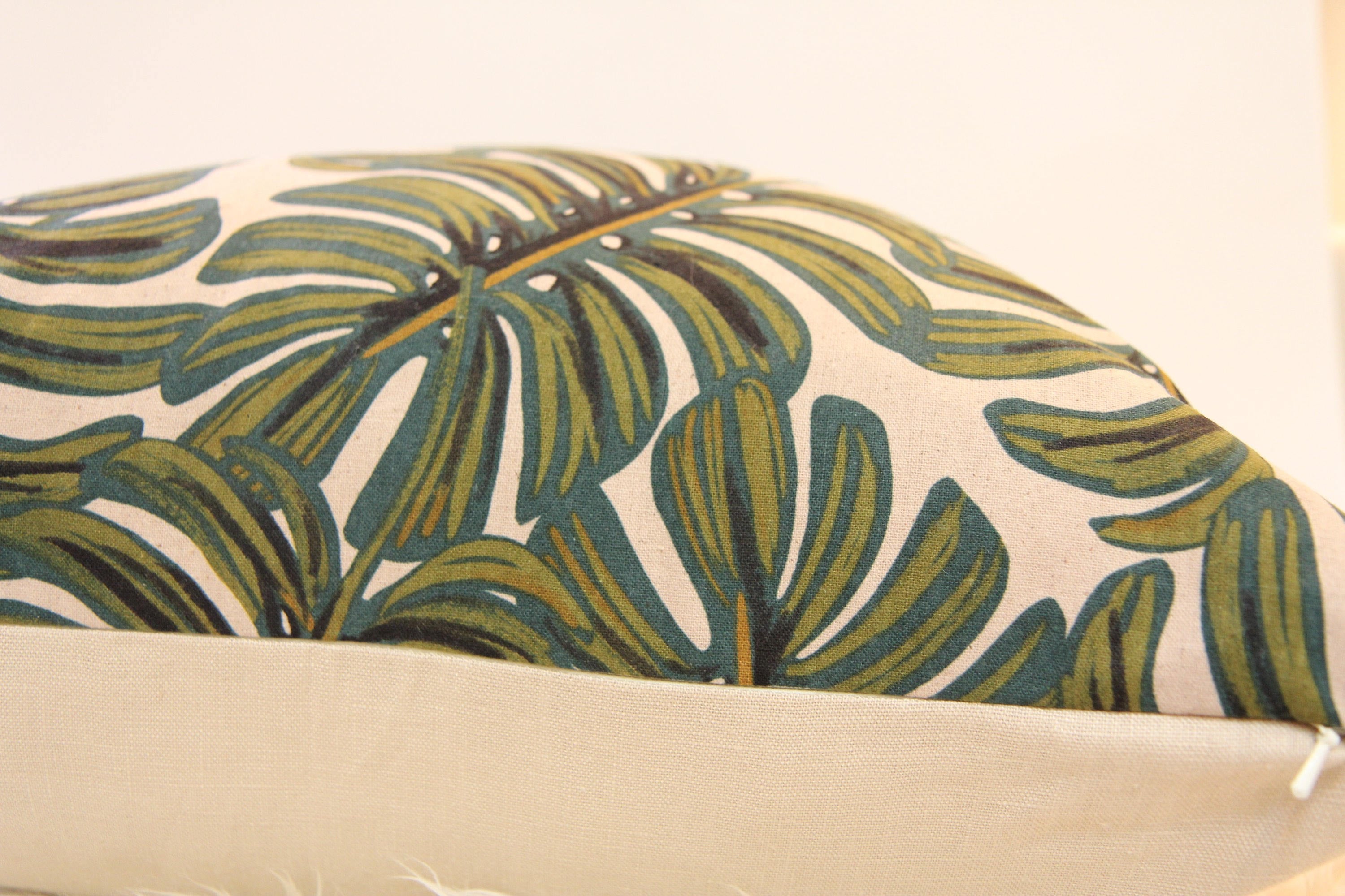 Monstera Botanical Pillow 20″ × 20″