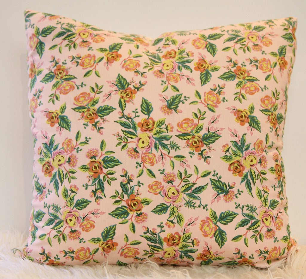 Jardin de Paris Floral Pillow 20″ × 20″
